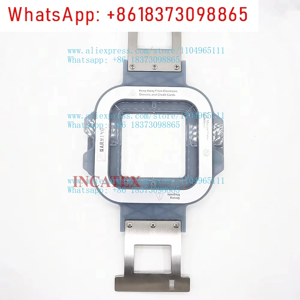Premium Chinese Hat Home Embroidery Machine Accessories Magnetic Frame Hoop 80x 80mm 3.15x 3.15 inches Length 355mm