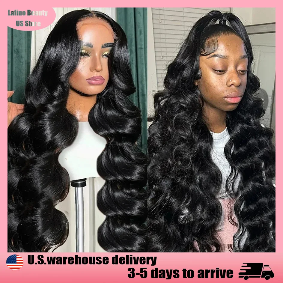 

Lafino 200% Density 40 38 Inch Loose Body Wave 13x4 Lace Front Wig Human Hair Body Wave Lace Front Wig 13x6 Black Wig For Women