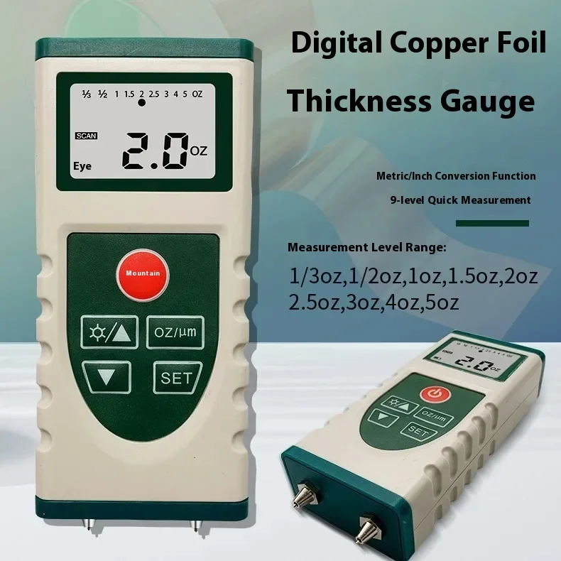 2025 Hot Sale Tekman TM09B Digital Display Copper Foil Grading Thickness Gauge Automatically Latches The Measurement Value And A