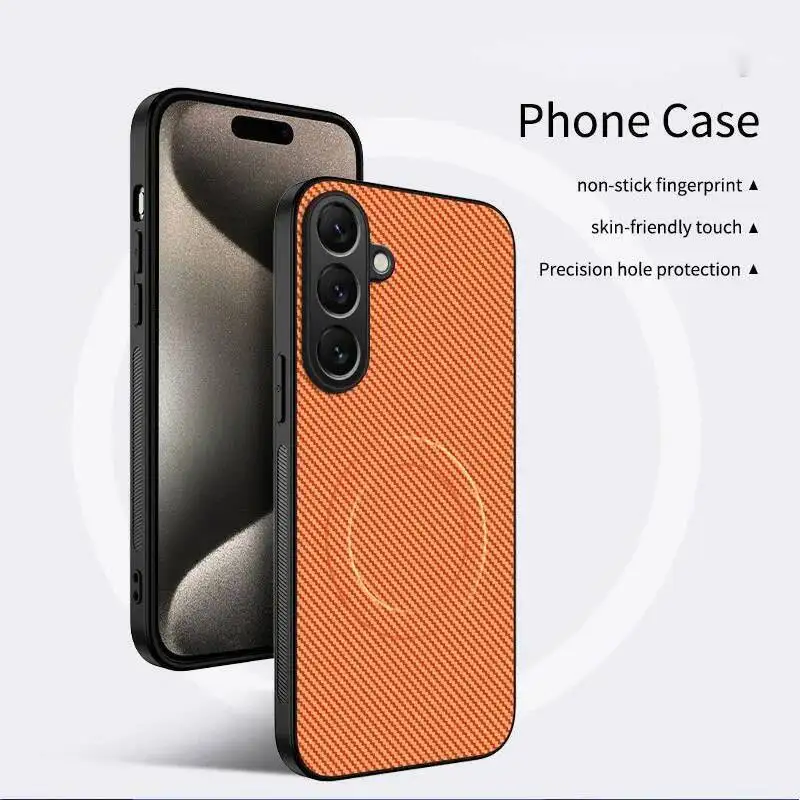 S26 FE Fashion Leather Phone Case For Samsung Galaxy S26 FE edge s25 plus Soft Bumper Protection Cases S25 fe Anti-Fall Cover