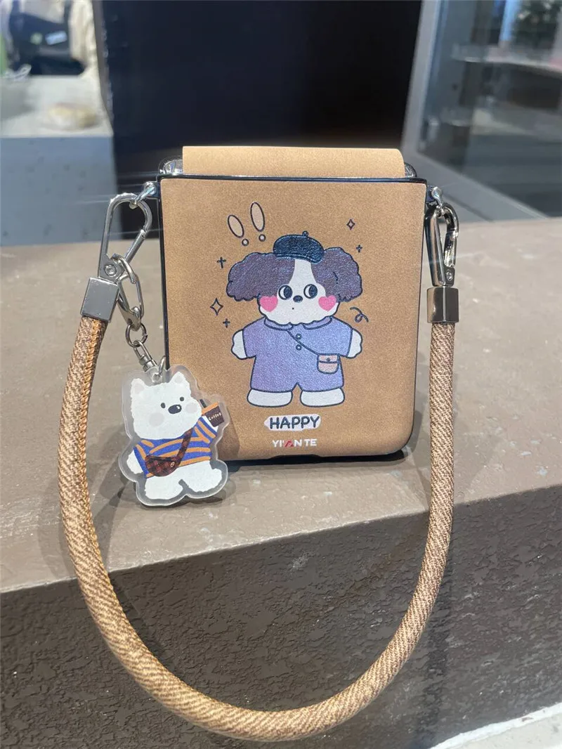 Korean Cute Bow Hinge Case For Motorola Razr50 Ultra Case For Samsung Galaxy Z Flip6 5 4 3 Cover Pocket2 N3Flip xiaomi mix flip