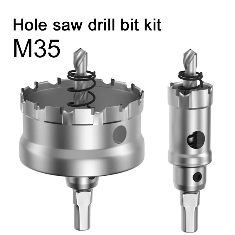 M35 carbide hole saw bit kit  12-100mm Hole Saw Drill Kit tools Hand Tools for Glass Marble Granite Stone Tile Ceramic