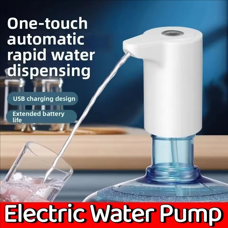 xiaomi Low Noise Electric Water Pump Automatic Faster Pumping Smart Water Bottle Pump USB Rechargeable One-button Switch