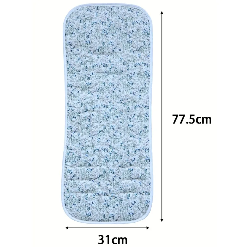 Cojín para asiento de coche, asientos de coche para bebé, sillas altas, transpirable, alfombrilla protectora para todas las estaciones, cochecito, nuevo estampado, fino, lavable a máquina