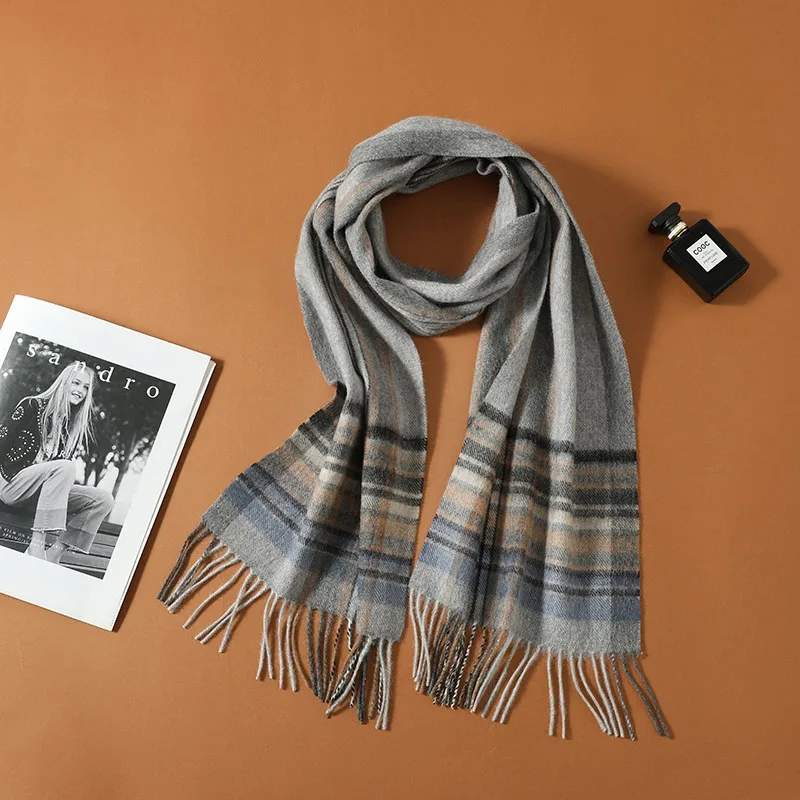 

KOIJINSKY New Cashmere 175*30 Women in spring, autumn and winter, soft warm needle knitted scarf