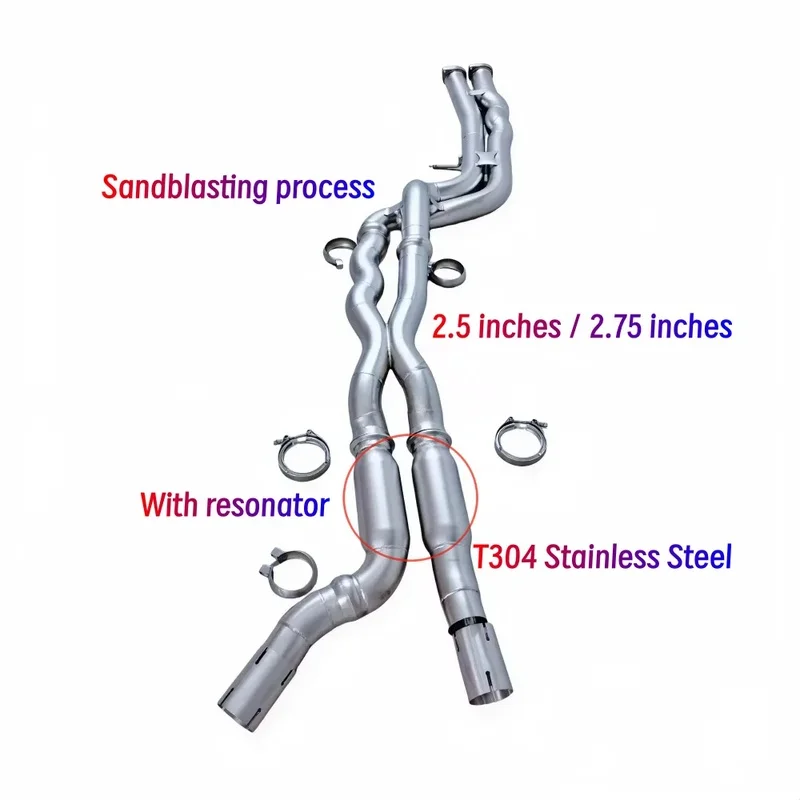 Custom Custom Sandblasting Midpipe  M2C F87 3.0T S55 2.5 