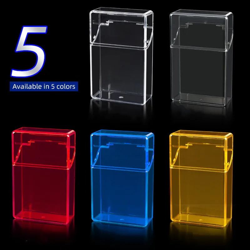 Cigarette Case Clear Acrylic Cigarette Display Box Transparent Organizer Case Carry Box for Lipsticks Lighters Keys