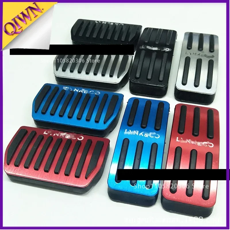 Non-slip Aluminum Alloy Throttle Brake Pedal Cover For Lynk & Co 01 02 03 05 06 08 EM-P Brake Accelerator Pedal Car Accessories