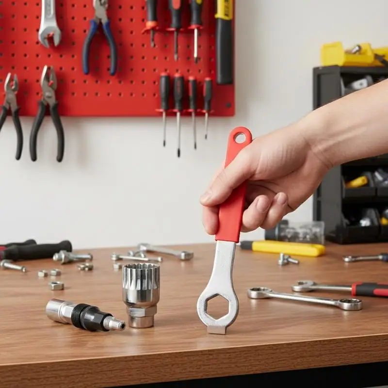 Bike Crank and Bottom Bracket Removal Tool - Universal Crank Puller Extractor with BB Spanner Wrench for Mountain and Road Bikes