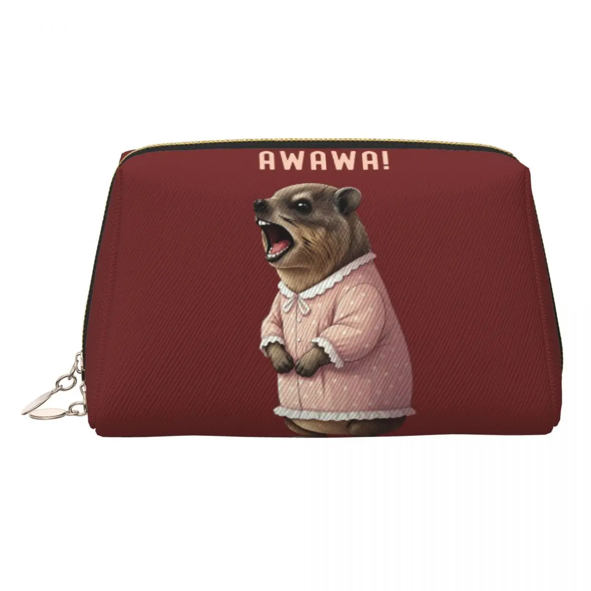 Rock Hyrax Lover Awawa marmota Dassi, bolsas de cosméticos para mujer, bolsa organizadora de maquillaje de viaje, estuche de almacenamiento de artículos de tocador Dopp