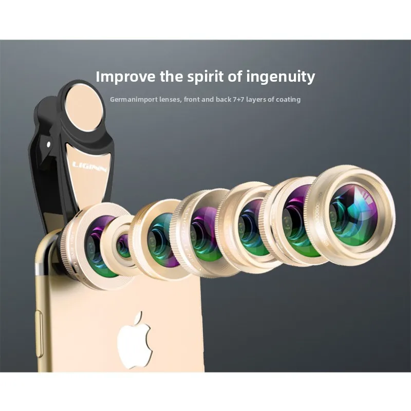 2025 الخريف الشتاء جديد عدسة الهاتف المحمول 7 في 1 مجموعة 0.36x واسعة الزاوية عين السمكة ماكرو المسافة زيادة CPL عدسة خارجية عالمية