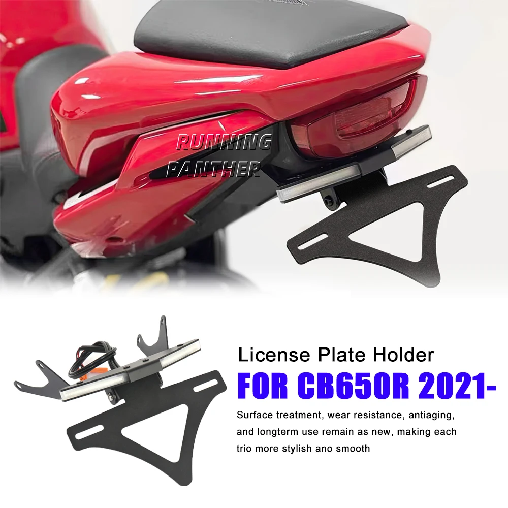 

Motorcycle accessories license plate holder with LED signal light turn signal light license plate holder FOR Honda CB650R 2021-