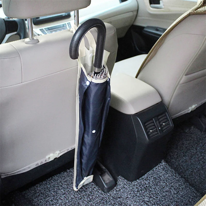 Car Umbrella Holder for Backseat, Waterproof Umbrella Organizer, Hanging Storage Bag for Headrest, Keeps Car Interior Dry Clean
