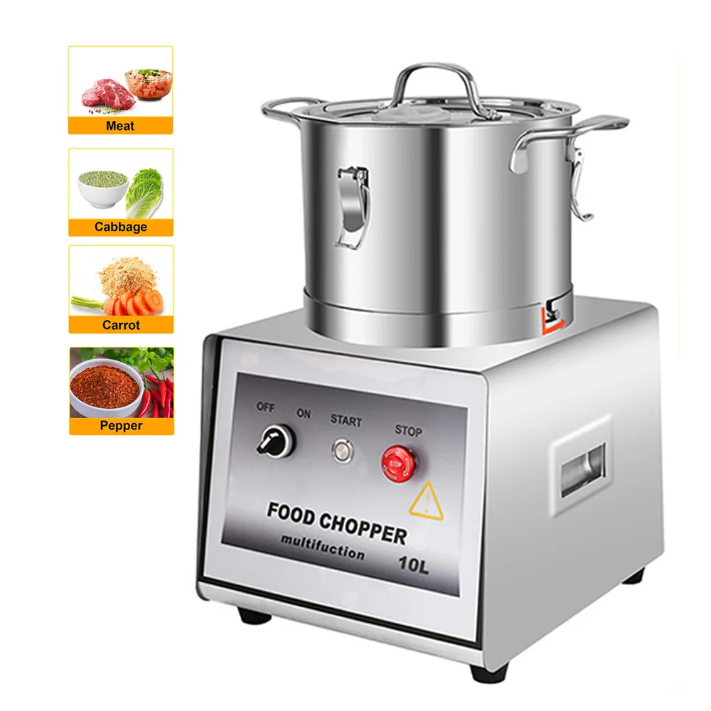 Electric Stainless Steel Multi-function Food Cutter Meat Vegetable Chopping Ginger Garlic Pepper Chopper Cutting High Quality