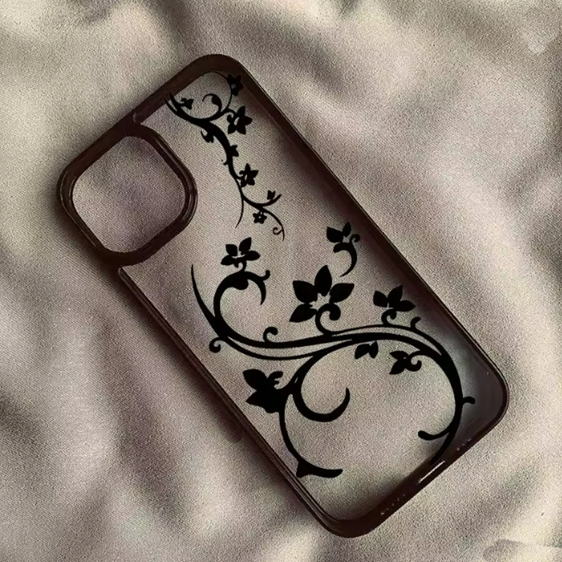 Hand Painted Butterfly Flower  - đánh giá và giá Phone Cases Transparent