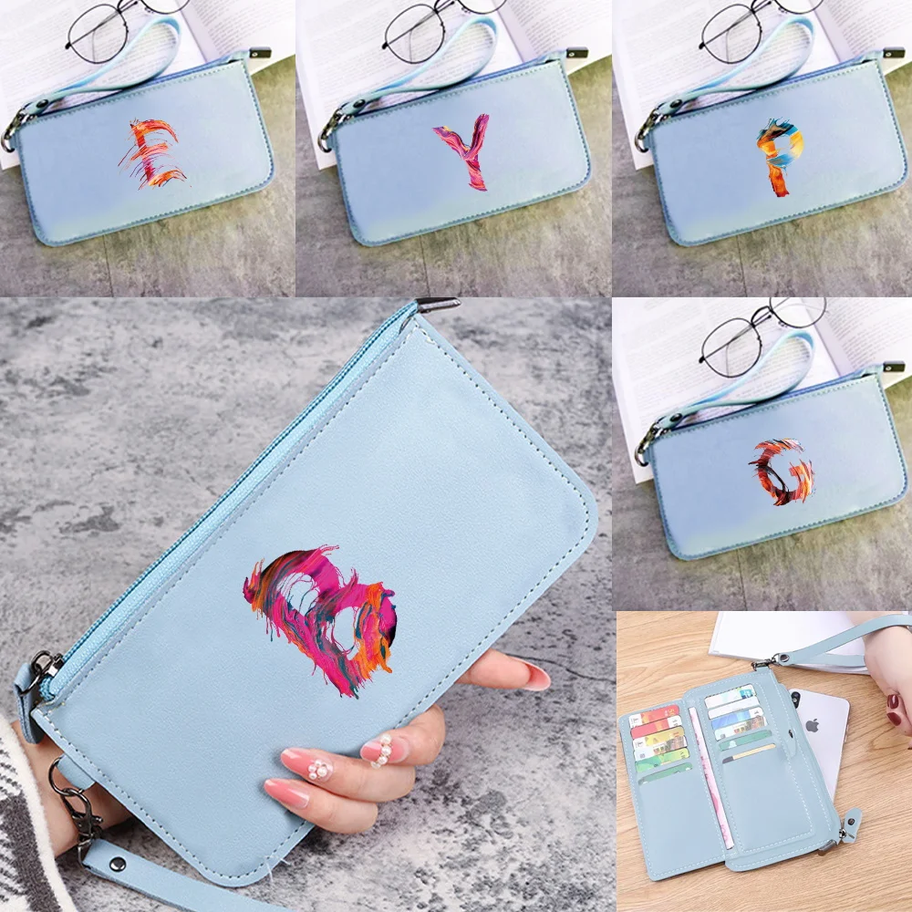 

Long Pocketbook Women High-quality Big Capacity Paint Printing Series Bank Card Storage Multi-Function Personalized Purse