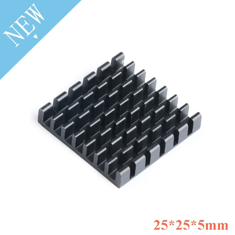 Heatsink 25X25X5mm Radiator Cooler Radiator Aluminum 25*25*5mm Heat Sink Metal Slotting For Cooling CPU LED Chip 25mmX25mmX5mm