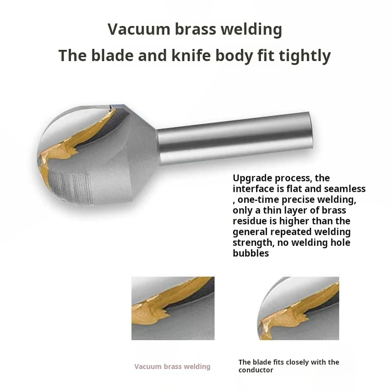 

Прецизионная шаровая фреза из карбида вольфрамовой стали с прямым хвостовиком R6 R7 R8 R9 Изготовленная на заказ круговая дуга сварная для металлообработки