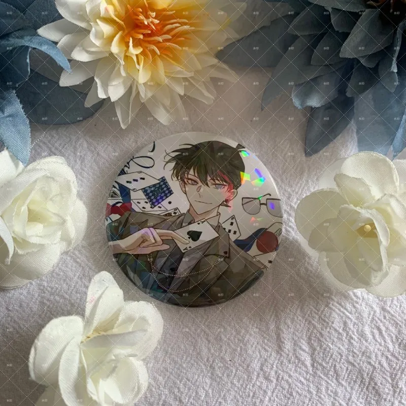 Detective Conan Badges Pins Anime Kudou Shinichi Kuroba Kaito Hattori Heiji Brooch Cosplay Brooches for Bag Accessorie Gifts