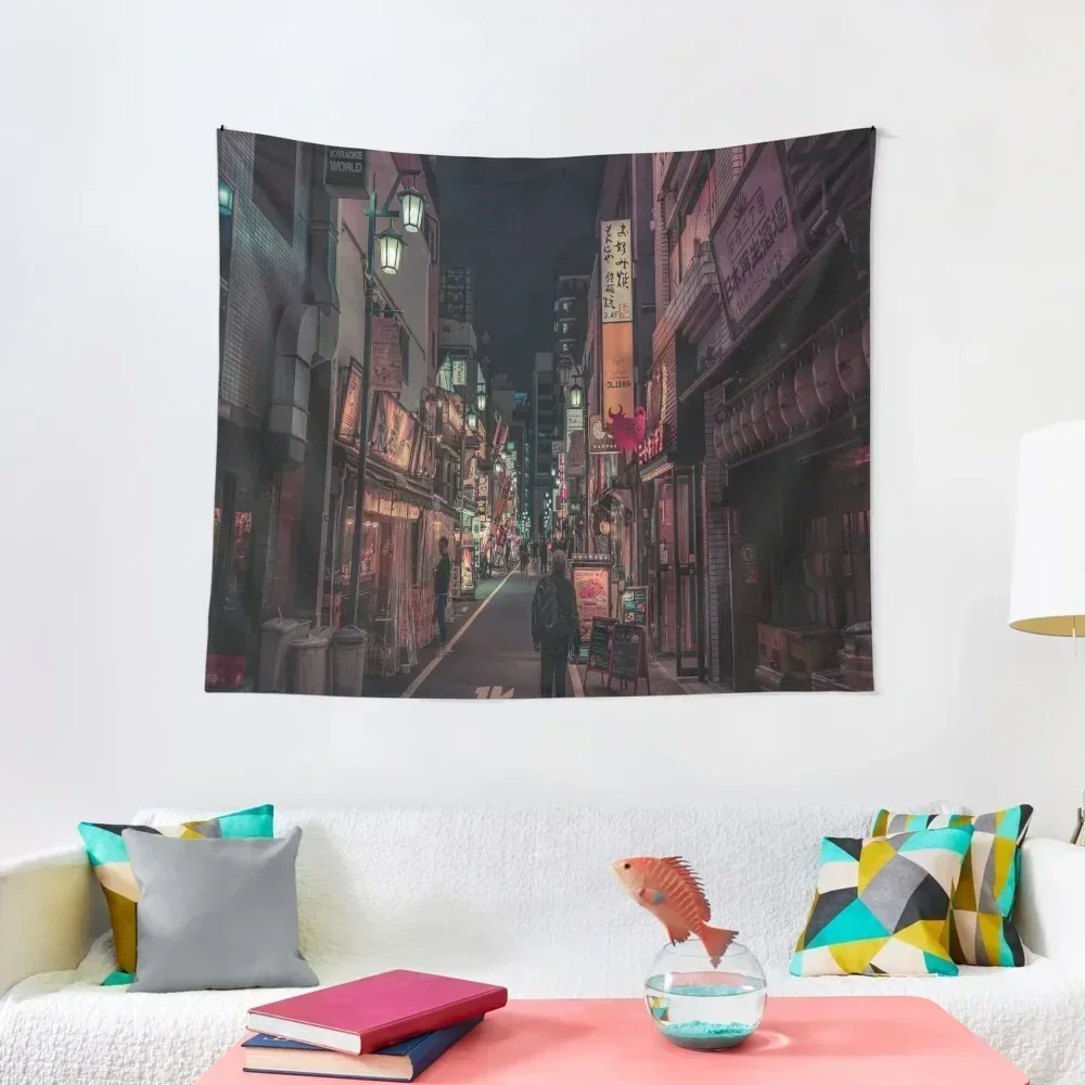 

Tokyo at Night Tapestry Aesthetic Home Decor Wall Hanging Decor Room Decor Korean Style Tapestry