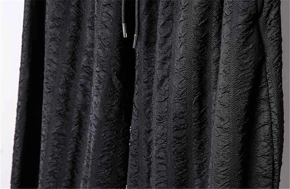 Summer Casual Harem Pants Mens Streetwear Hip Hop Punk Wide-leg Trousers Men Harajuku Vintage Elastic Waist Pant Male