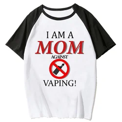 나는 VAPING Tee 여성에 대한 엄마입니다 일본 재미 있는 디자이너 tshirt 여성 그래픽 의류