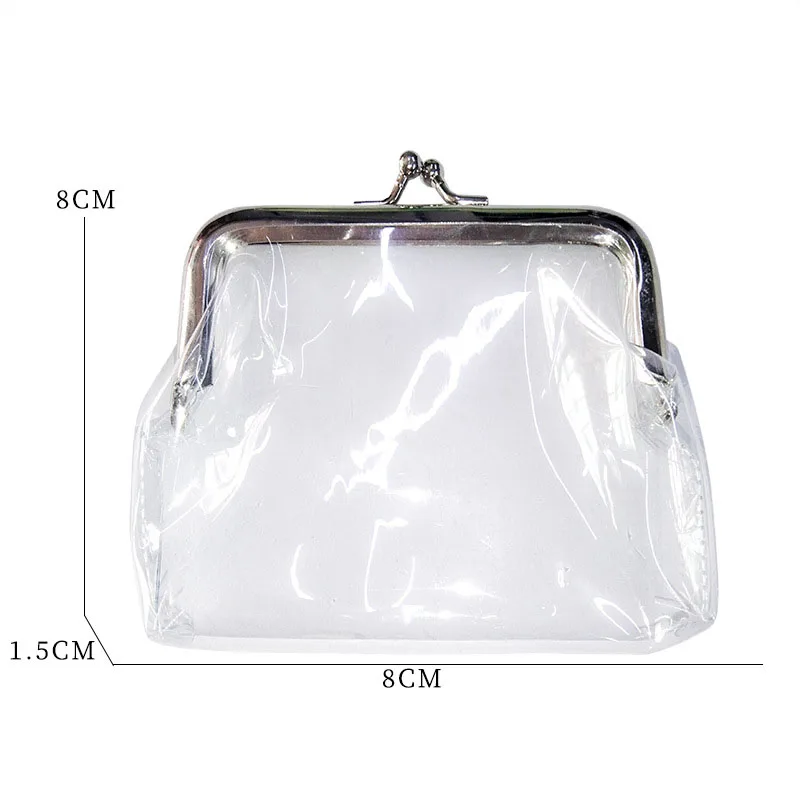 1pc Transparent Zero Wallet 4-inch Bank Card Bag Key Wallet Coin Gift Bag