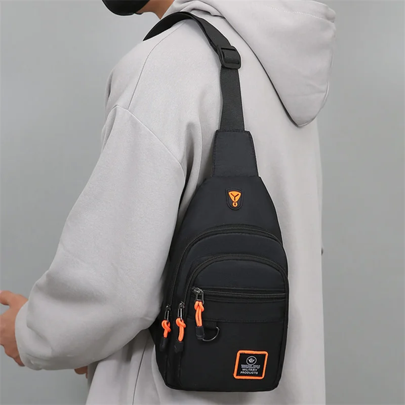 

Casual Chest Bag Nylon Small Shoulder Bag Running Cycling Belt Sling Bag Outdoor Sport Crossbody Bag Travel Phone Pouch Bag NEW