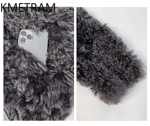 내추럴 메리노 울 양털 양면 퍼 재킷 여성 고품질 큰 라펠 리얼 퍼 코트 겨울 여성 의류 2025