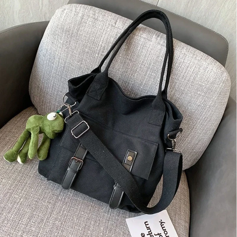 Versatile Canvas Bag Shoulder Bags for Women Purse and Handbag Crossbody Bag Tote Bag for Women Mother Kids Bags School Bags Sac image 5