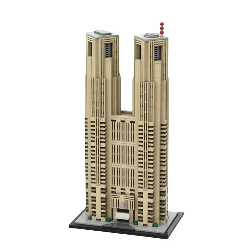 Skyscraper Series Tokyo Municipal Government Building 1:80 scale model 1972pcs small particle MOC matching toy building blocks d