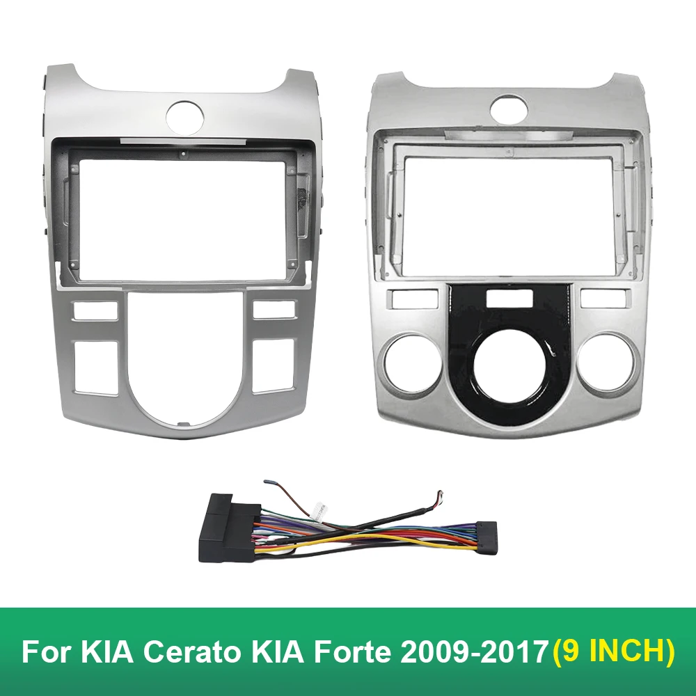 9 Inch Car Frame Fascia Adapter Android Android Radio Dash Fitting Panel Kit For KIA Cerato KIA Forte 2009-2017