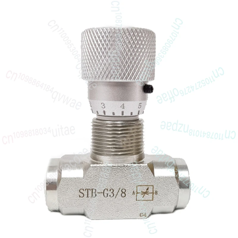 

Дроссельный клапан серии STB G1/4 G3/8 Гидравлический клапан управления потоком из углеродистой стали Гидравлический клапан ограничения потока