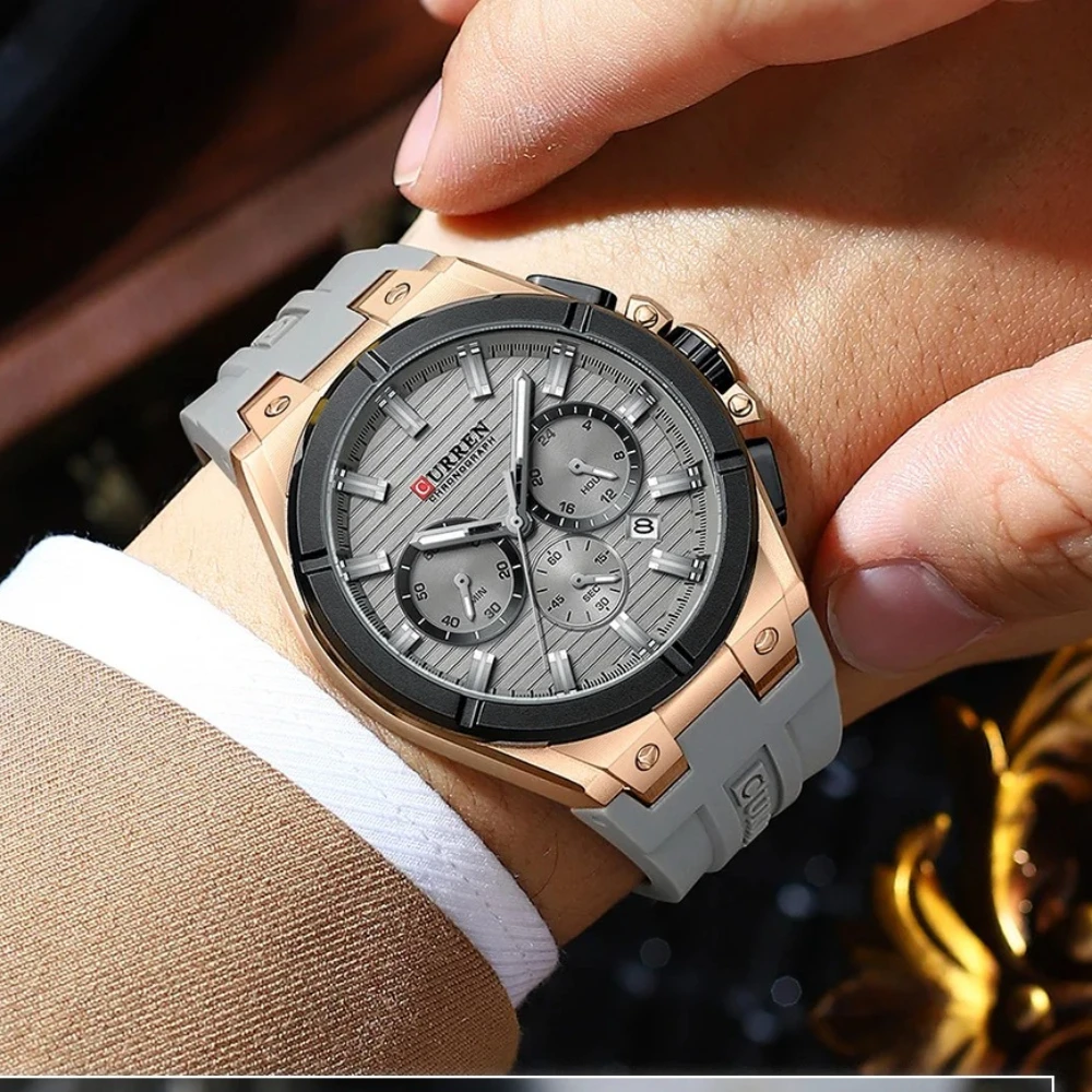 CURREN 8487 NOVO Relógio de Pu - Luxury Watch It avaliação e preço