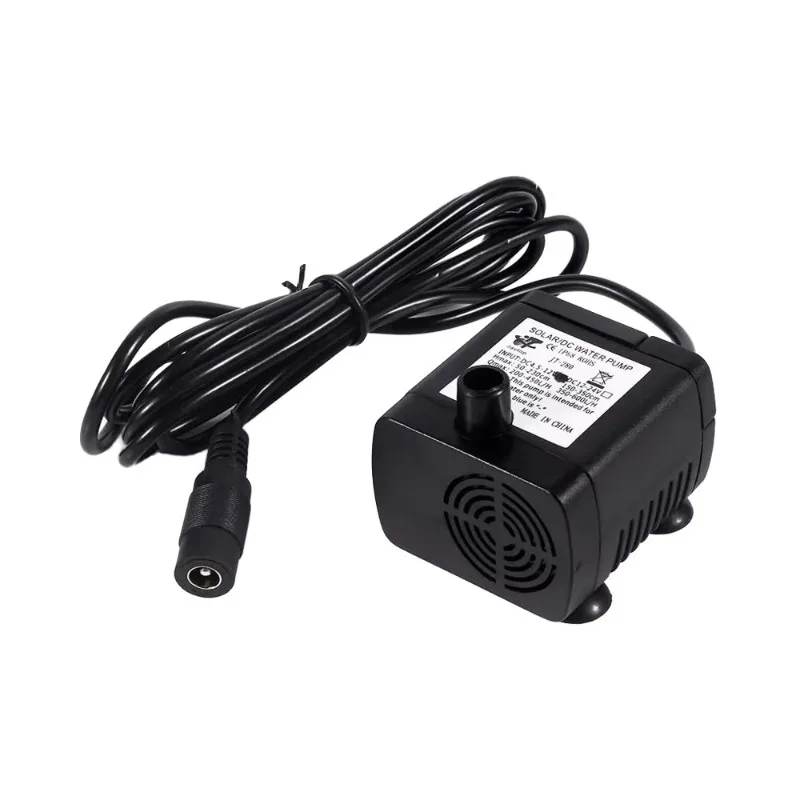 Mini Diaphragm Submersible Water Pump DC12V with DC Motor 0.5HP 420L/H for Aquarium Fountain & Pond OEM Available