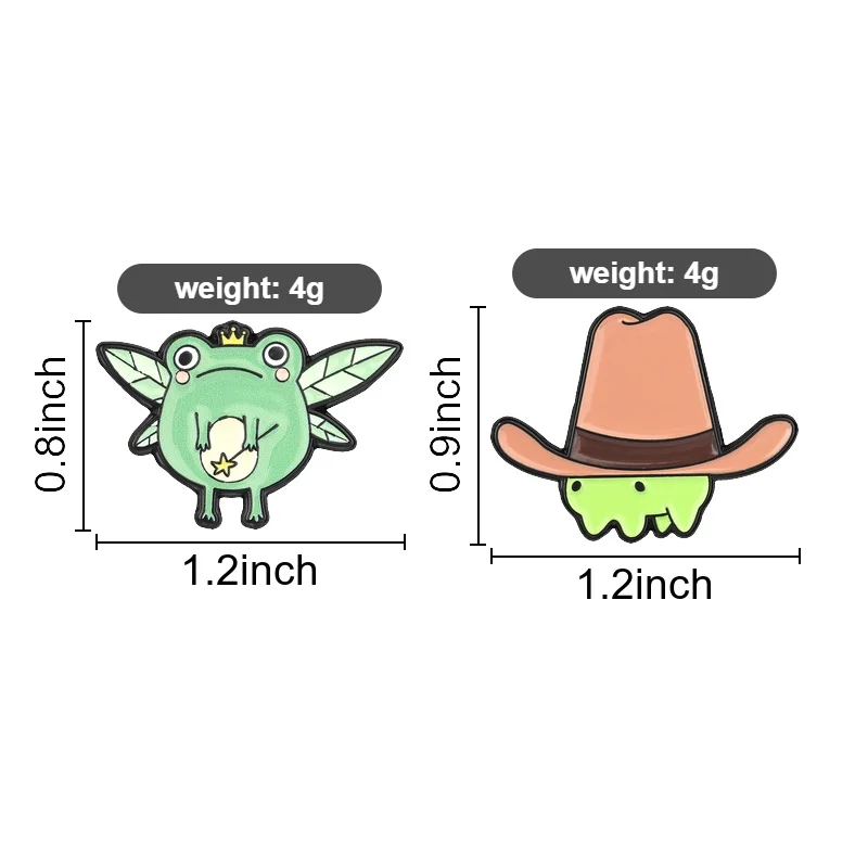 11styles Kawaii Ferret Emaille-Anstecknadeln, Feen-Frosch-Cowboy-Capybara-Brosche, Katze, Panda, Kaffee, Reversnadel, Schmuck, Geschenk für Freunde – Detail 2