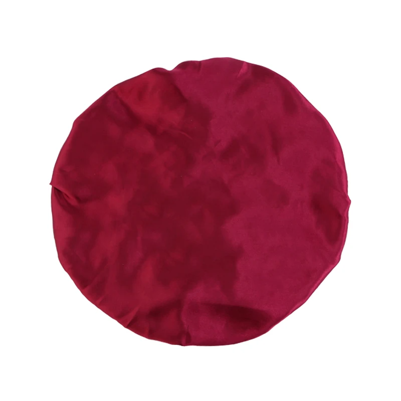 Neue frauen Satin Solide Breitkrempige Schlaf Hut Unisex Kopf Wrap Elastische Band Kappe Haarpflege Motorhaube Nacht Hut motorhaube de nuit – Detail 6