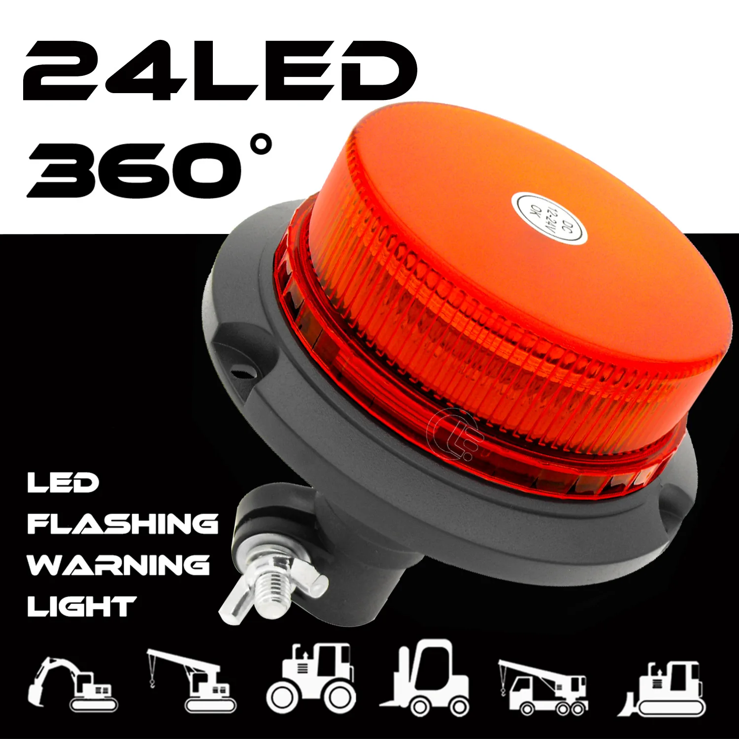 LED Construction Vehicle Flash Warning Light, Construction Flash Signal Light, Agricultural Machinery Stroboscopic Warning Light