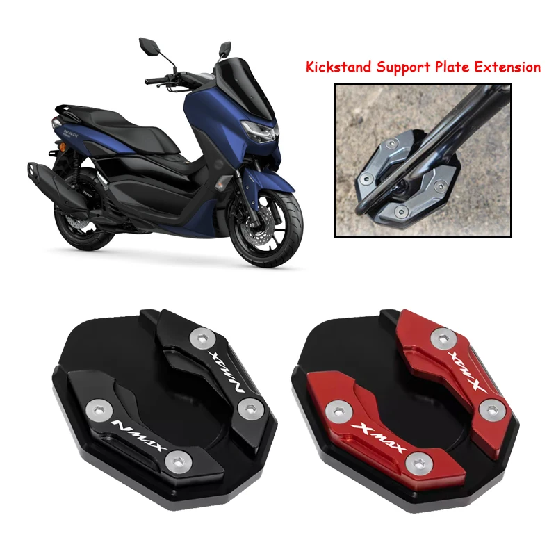 For Yamaha Nmax Yamaha AEROX155 Nvx155 XMAX 250 300 Nmax 155 Nmax Side Stand Kickstand Plate Extension Support Foot Pad Base