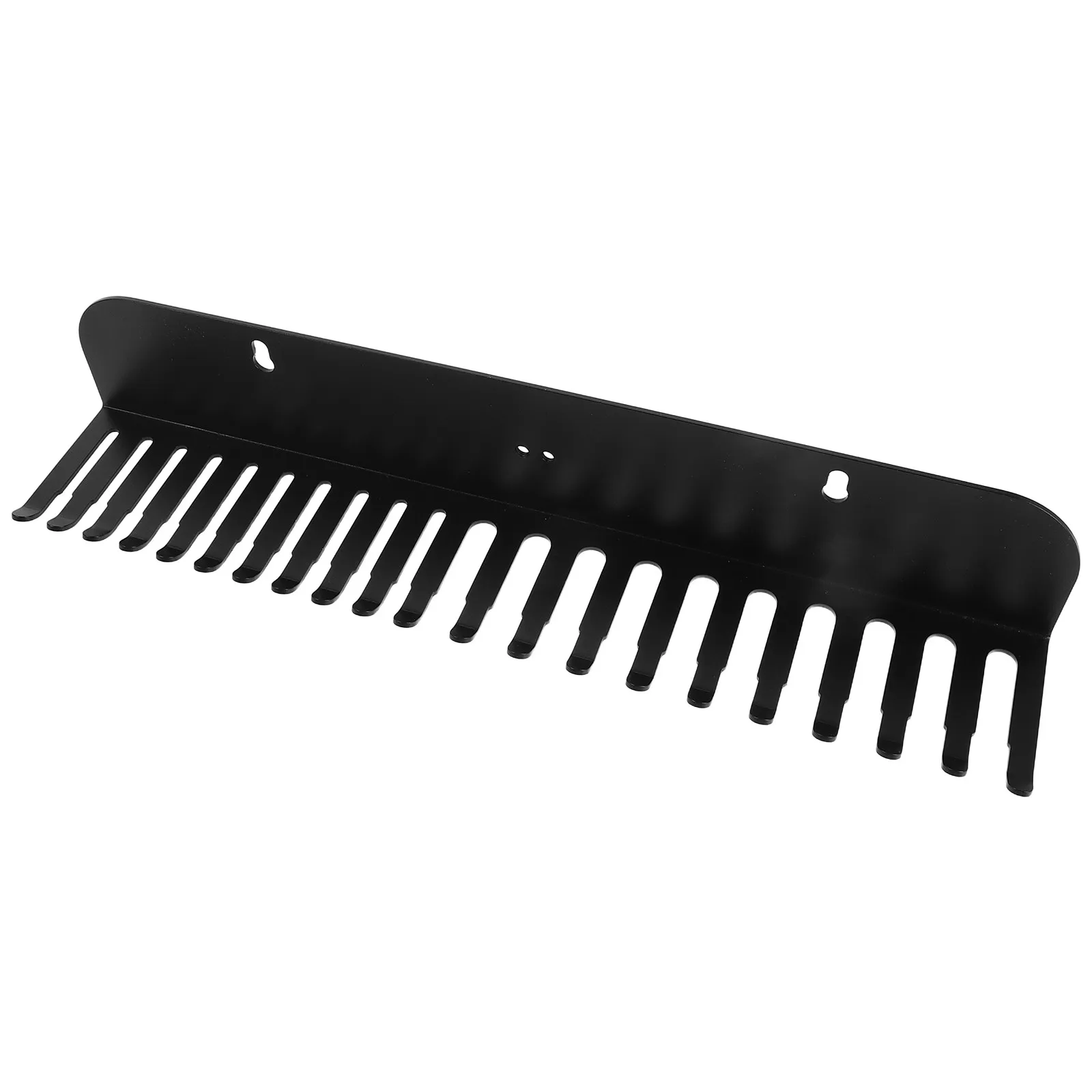 

1Set 20 Slot Wall Mounted Cable Organizer Rack Heavy Duty Metal Cord Holder for USB Microphone Audio Cables Desk Studio