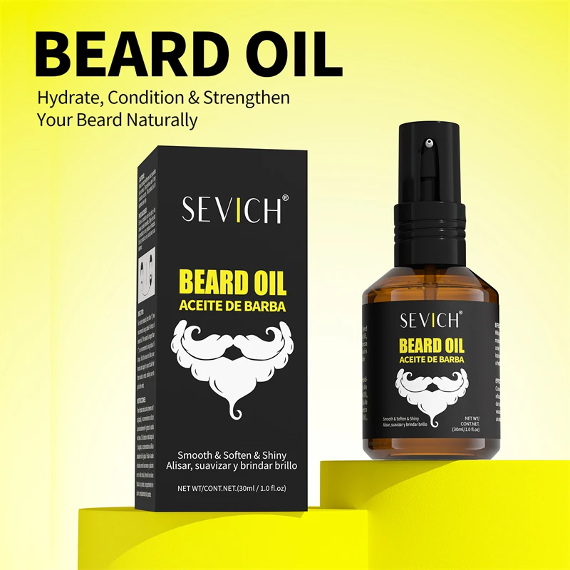 

Сыворотка-масло для роста бороды SEVICH для мужчин, восстанавливает рост корней бороды, более гуще, питает, масло для ухода за бородой, средства для укладки бороды