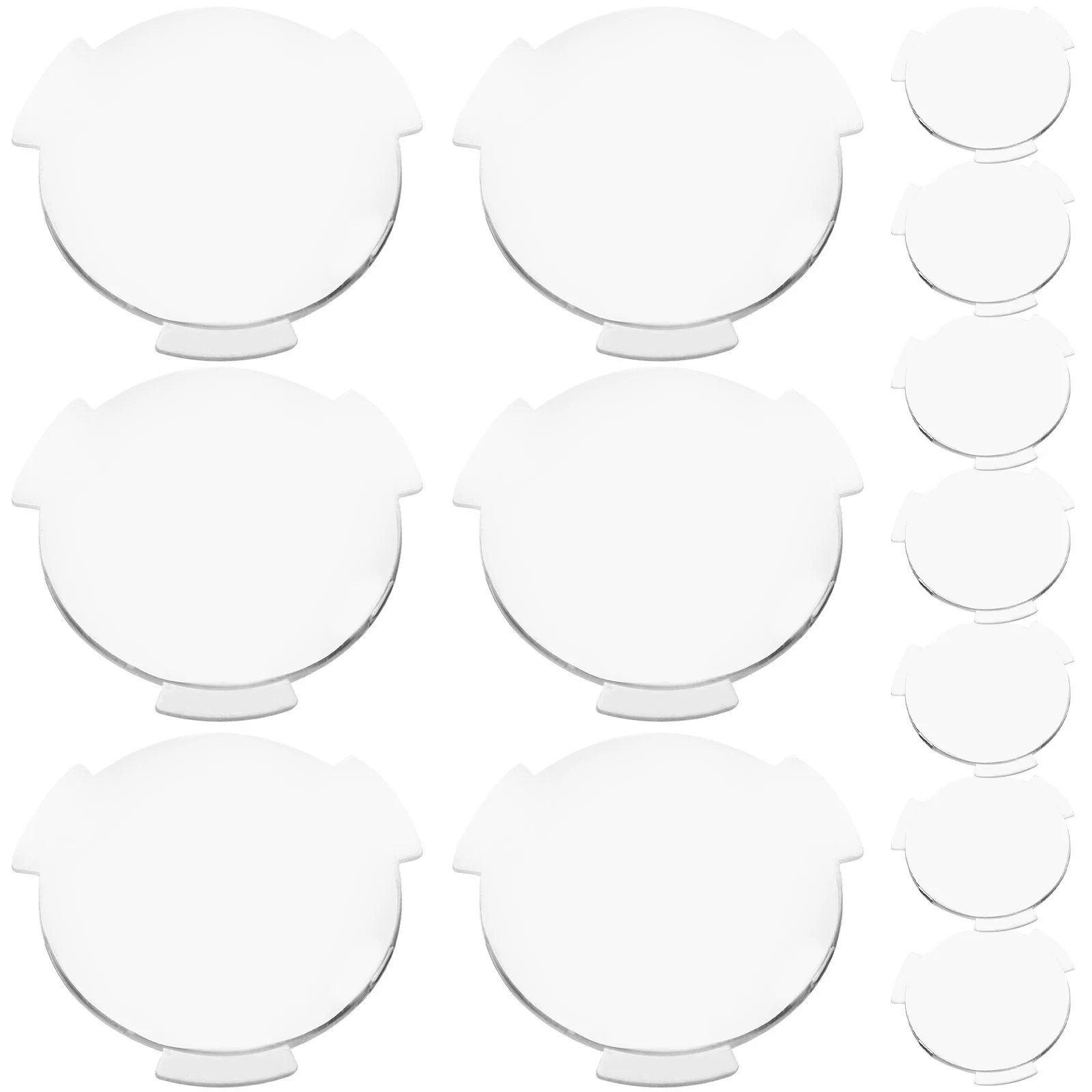 20 Pcs Convex Lens Biconvex Lenses Vr Accessories Plastic Glasses Light-blocking