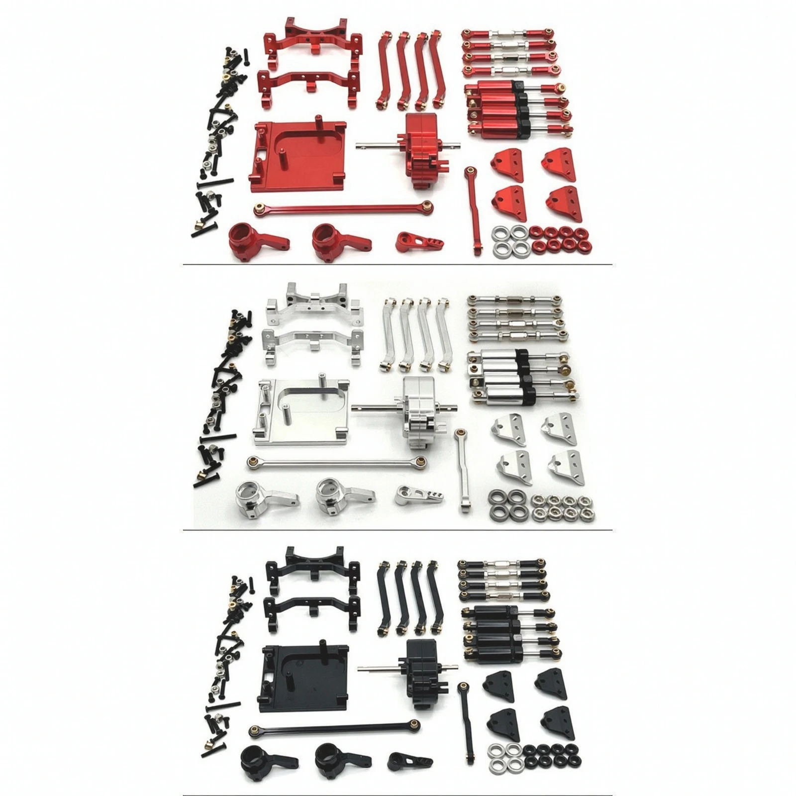 MN99S Upgrade Kit Precision-Fit RC Car Upgrade Parts Kit Damping System Link Mount Long-Lasting Rust-Proof for Builders, Repair