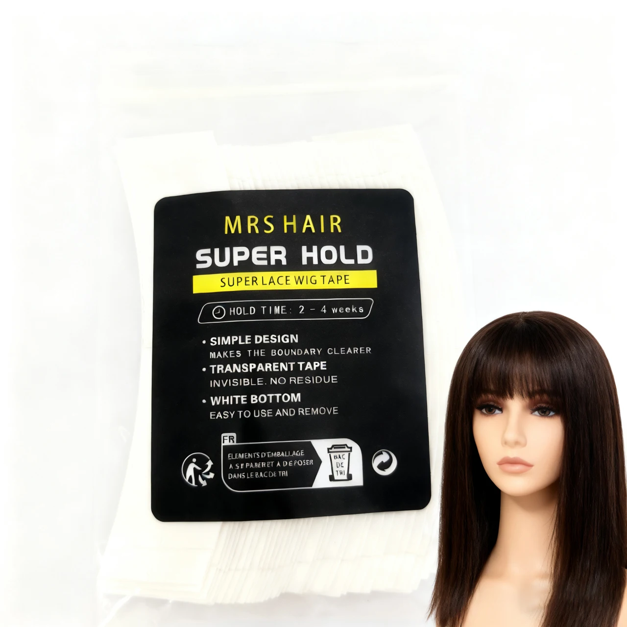 

White Lace Front Tape, Double Sided Tape, Toupee Wig Adhesive 36 pcs/72pcs/108 pcs