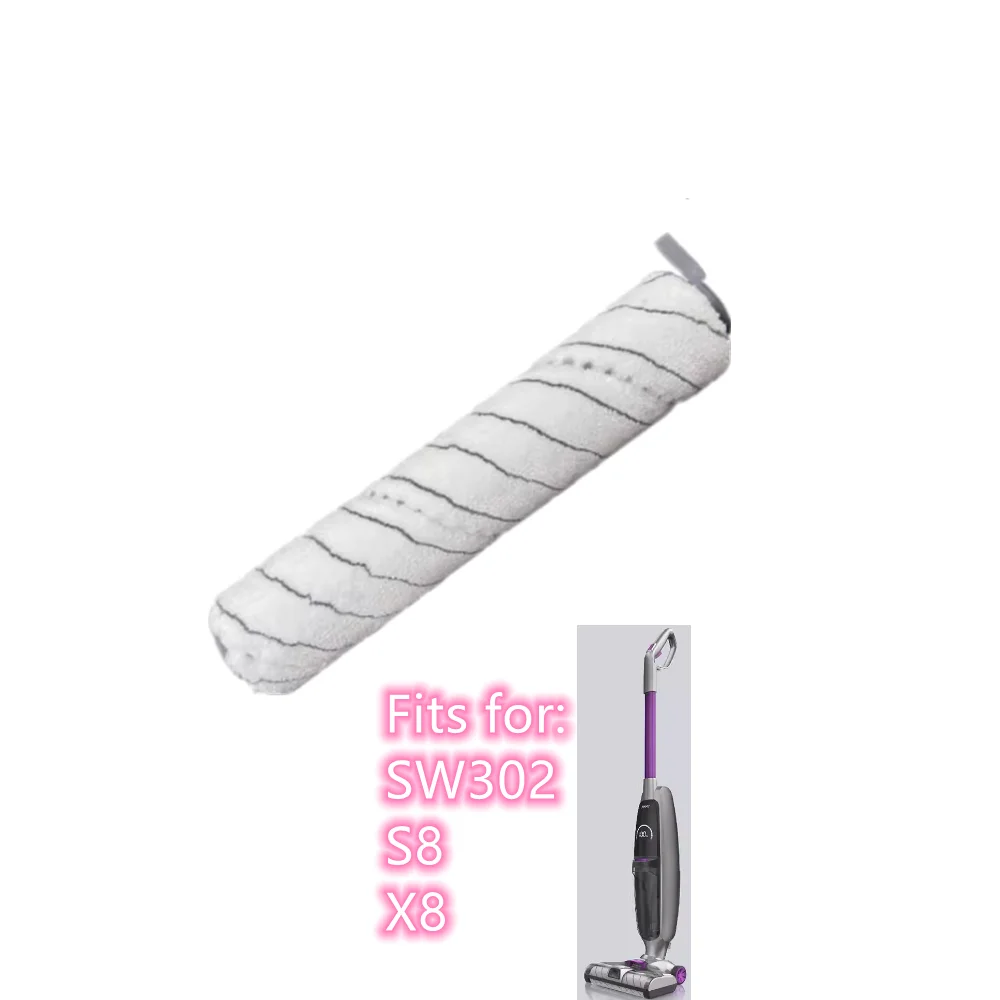 Brosse à rouleau lavable pour aspirateur Lexy Jimmy SW302 S8 X8, pièces et accessoires