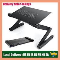 Laptop Stand Adjustable Folding Portable Notebook Computer Table Lapdesk for Sofa TV Bed PC Desk Stand Multifunctional