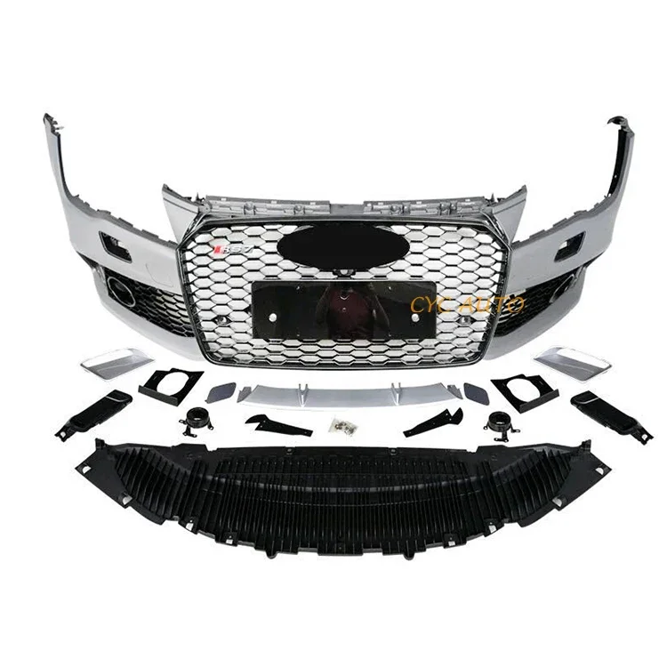 A7 Old To New 2016 Grille Front Bumper Upgrade RS7 body kit For Audi A7 S7 2011 2012 2013 2014 2015