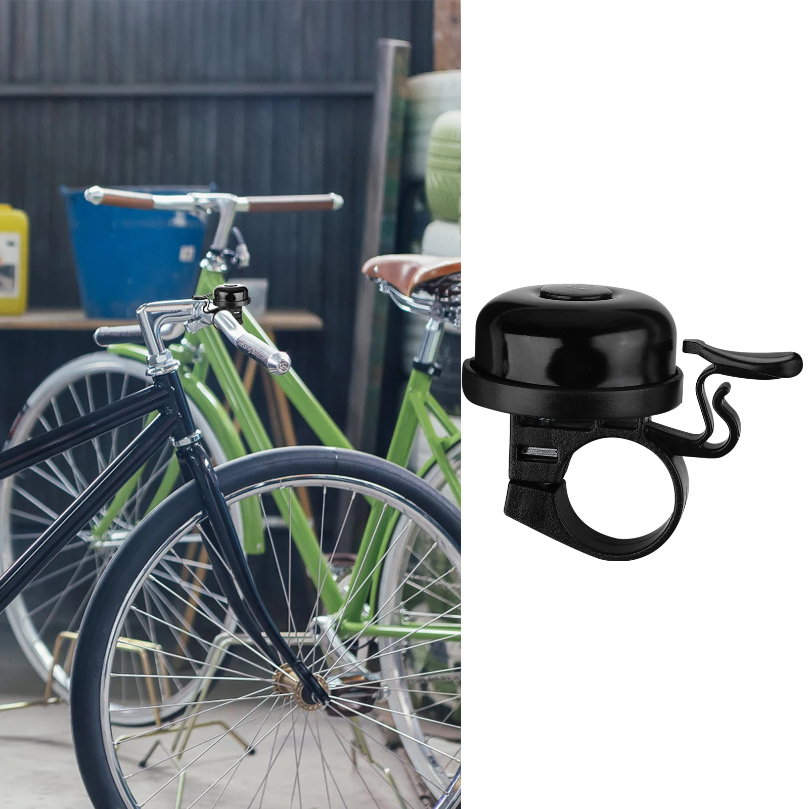 

2Pcs Bicycle Bell Retro Accessories Durable Plastic for Mountain Road Bike St Folding Bikes Bike Bells