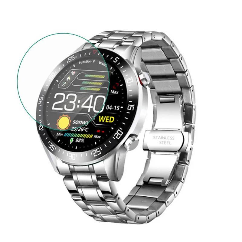 Bộ 5 TPU Mềm Mại Trong Suốt Màng Bảo Vệ Đồng Hồ Thông Minh Smartwatch Dành Cho LIGE Mới 2021 Đồng Hồ Thông Minh Nam Nhịp Tim Tấm Bảo Vệ Màn Hình phụ Kiện