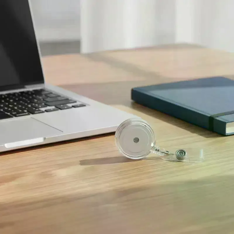Retractable Badge Reels with Duty Belt Clip - Smooth Retraction for Nurses, Office Staff, and Students